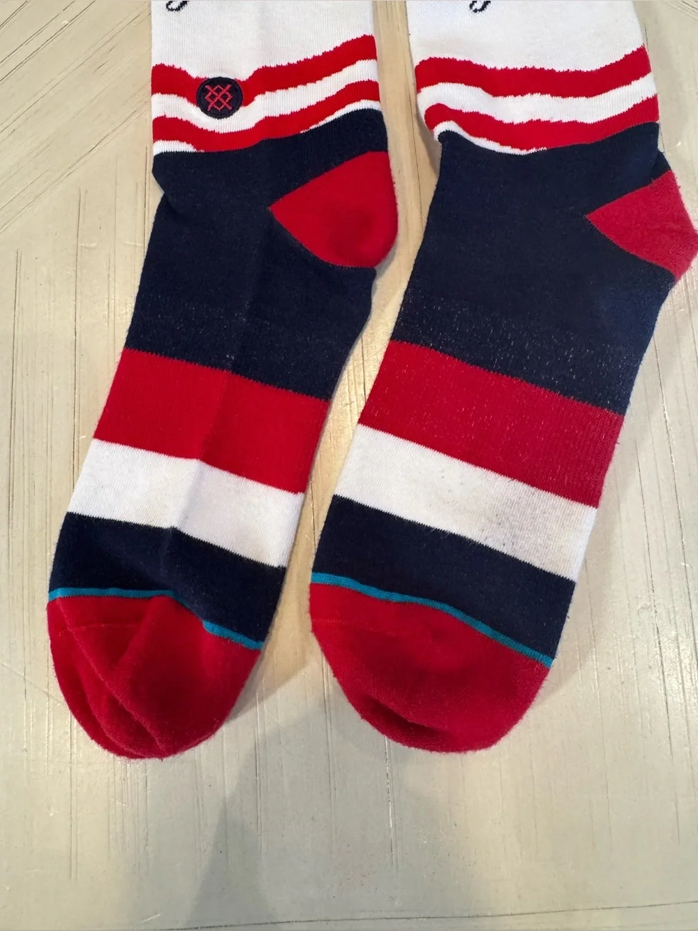 Stance New York Yankees Stars & Bars Crew Socks Red White Blue - Adult 9-12